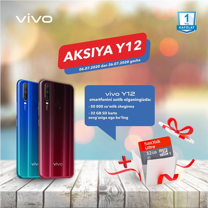kun.uz - Vivo'дан ажойиб акция: смартфон харид қилинг ва совғага эга бўлинг! 