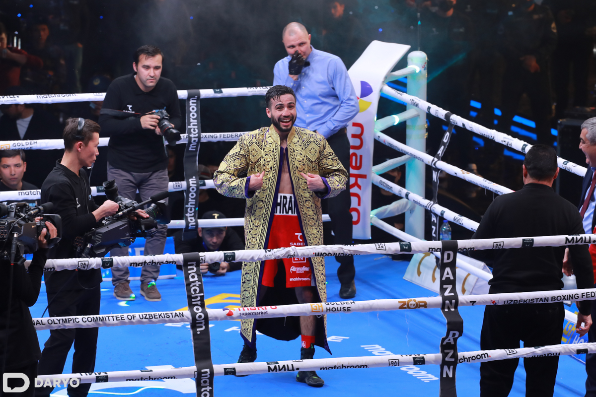 daryo.uz - Shahram G‘iyosov va Elnur Abduraimov “Kanelo — Bivol” boks oqshomida jang qiladi