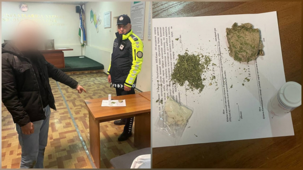 upl.uz - В Каттакургане сотрудник ДПС выявил наркотические вещества в автомобиле «Matiz»
