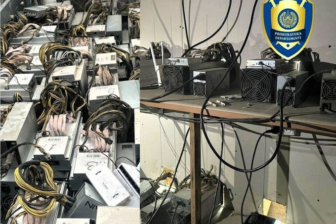 gazeta.uz - Андижонда ноқонуний майнинг фермаси аниқланди